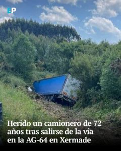 El camionero, natural de Cantabria, sufrió una indisposición y perdió el contro…